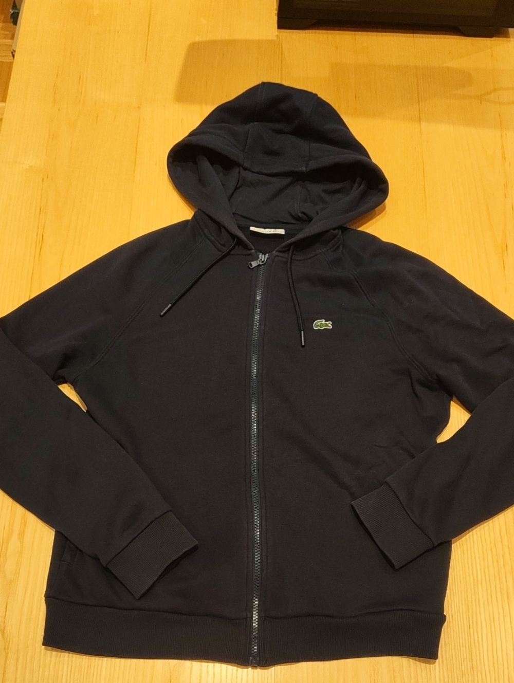 Lacoste Navy Full-Zip Hooded Sweatshirt